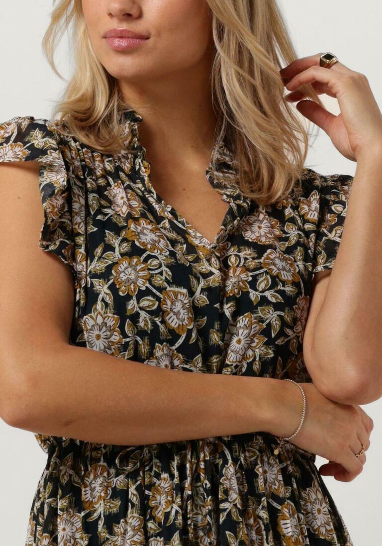 CIRCLE OF TRUST donkergroene circle of trust maxi jurk sophia dress