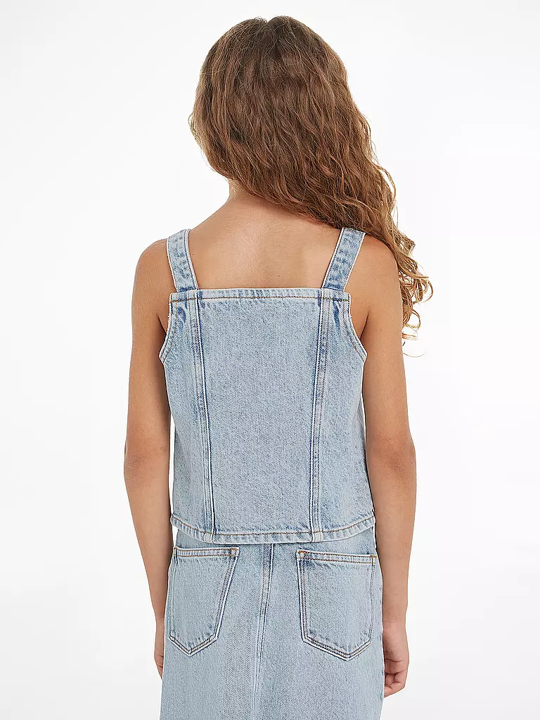 CALVIN KLEIN JEANS Mädchen Jeanstop  hellblau
