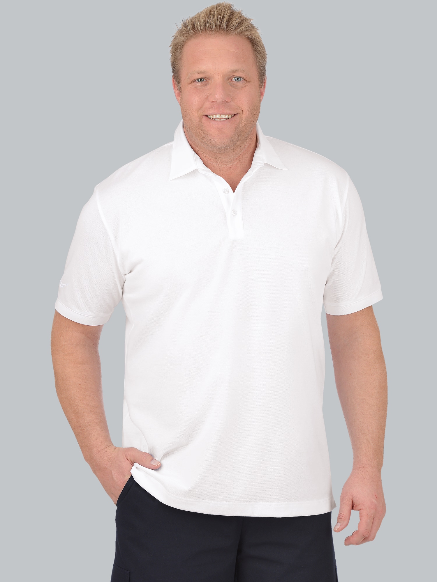 Business-Poloshirt Weiss