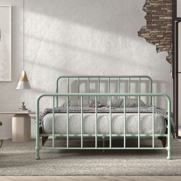 Vipack Bronxx Bed - 160 x 200 cm - Olive Green