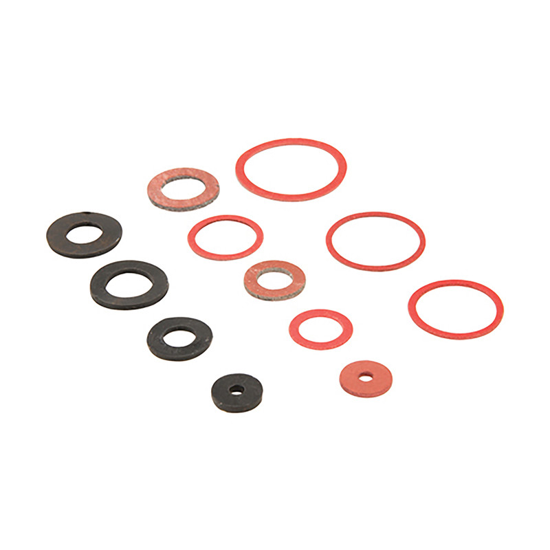 Set fiber- & rubberen ringen 280-delig