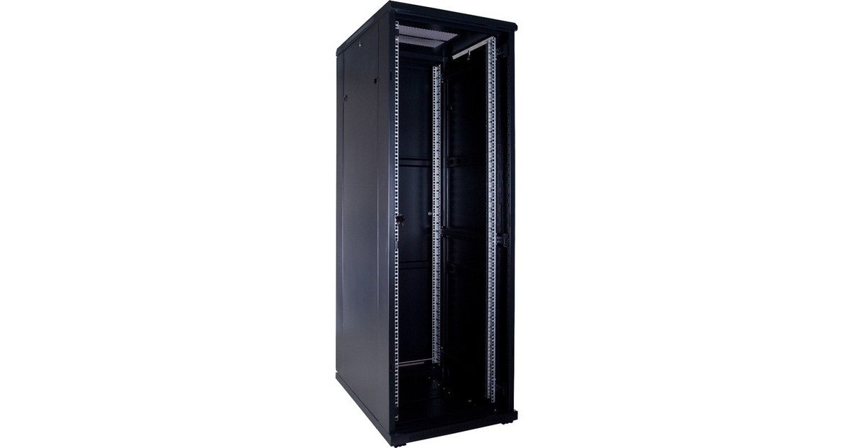 DSI37U serverkast met glazen deur - DS6837 server rack  (Zwart, 600 x 800 x 1800mm)
