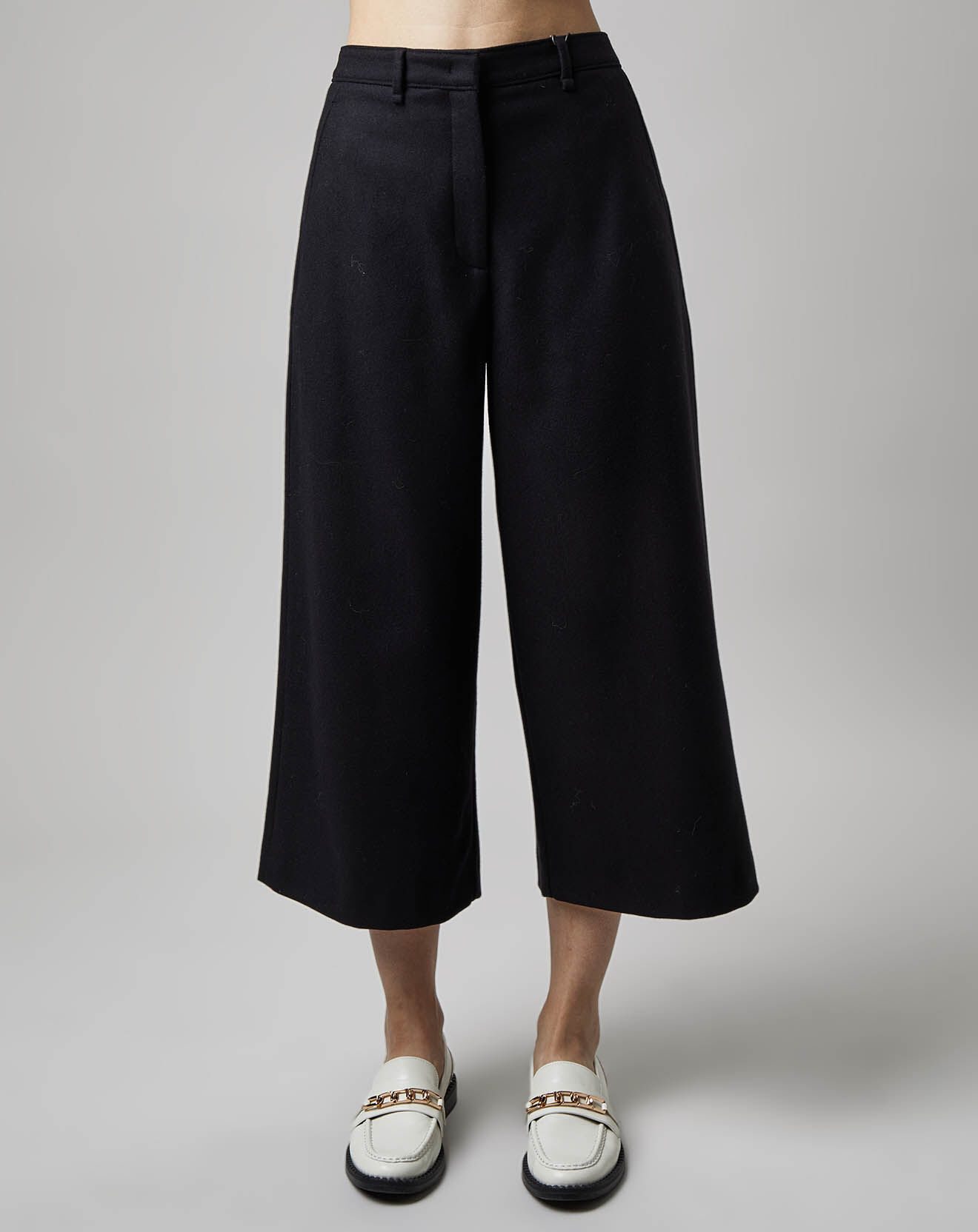 Marc O'Polo Pantalon jupe-culotte en Laine mélangée noir
