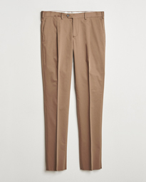 Lardini Pleated Cotton Stretch Trousers Off White