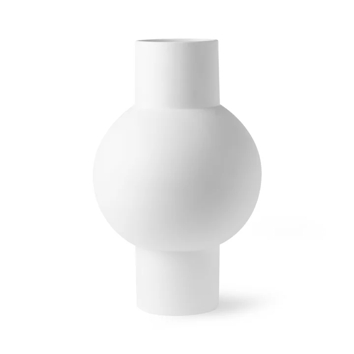 HKliving - Vase M, Ø 21 x H 32 cm, matt weiss