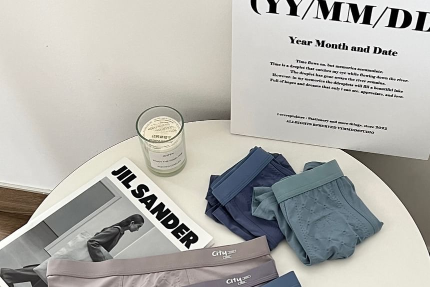 Yunlela - Set van 3: Boxershorts met letters