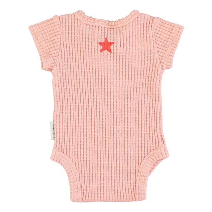Piupiuchick Body Gaufré Lips Coton Bio | Rose pâle