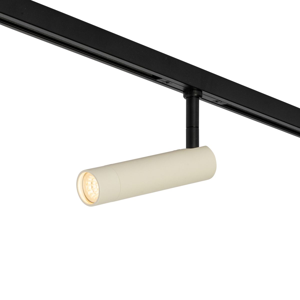 Moderne spot beige met zwart voor railsysteem 1-fase - Slimline Uzzy