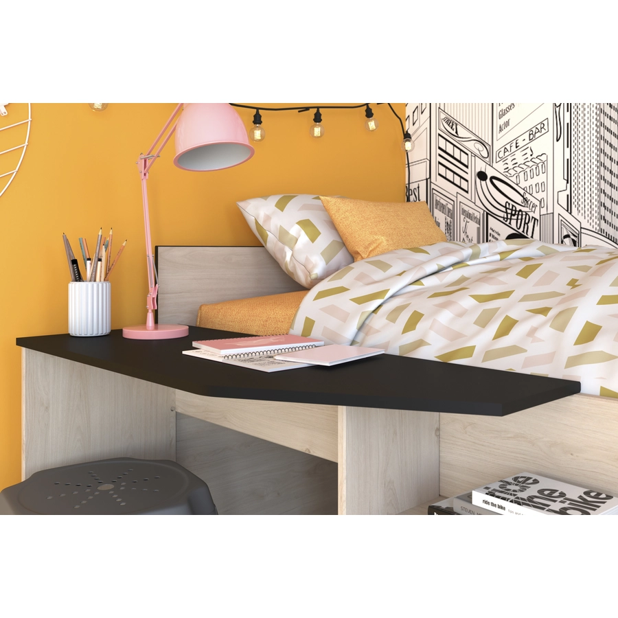 Parisot Multifunktions Hochbett Milky 2 Industrial Style  Eiche Jackson Eiche Jackson