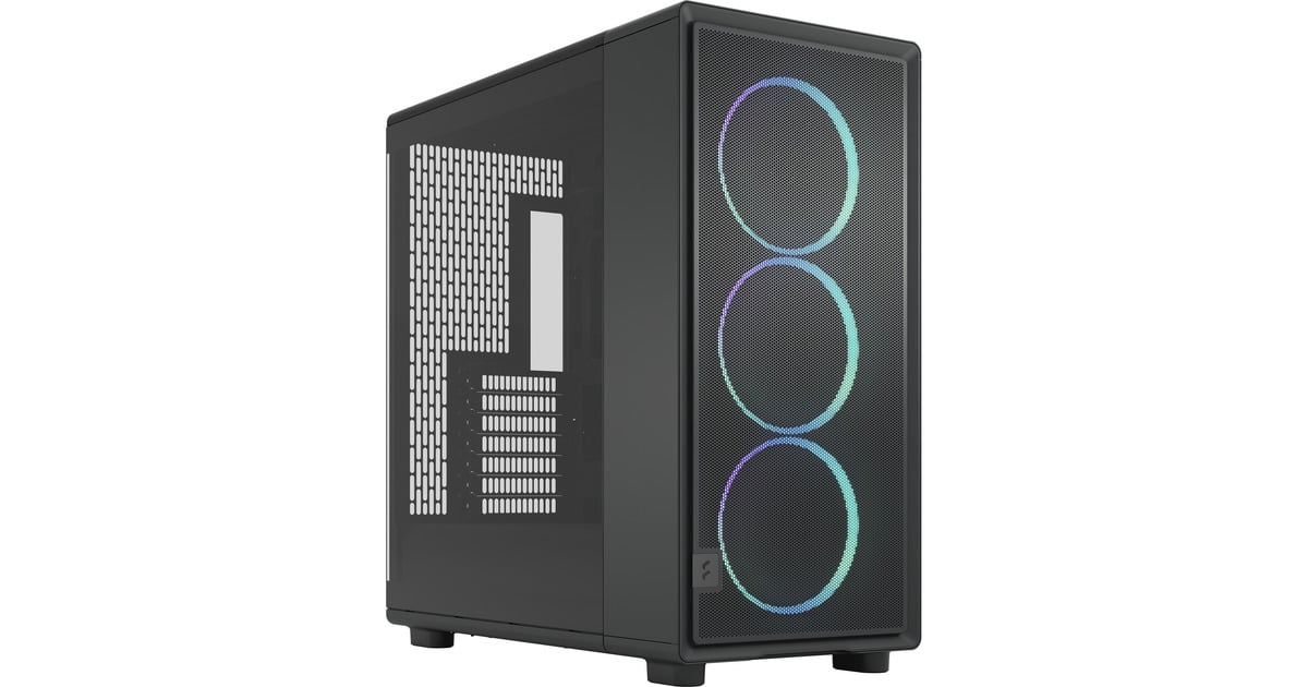 Fractal DesignEpoch XL TG RGB midi tower behuizing  (Zwart | 2x USB-A | 1x USB-C | RGB | Tempered Glass)