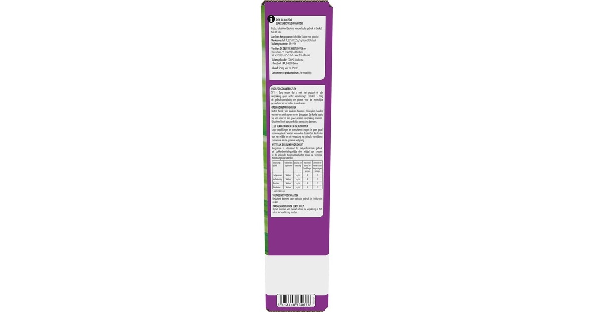 DCMBio Anti-Slak 750g insecticide  (Tot 150 m²)
