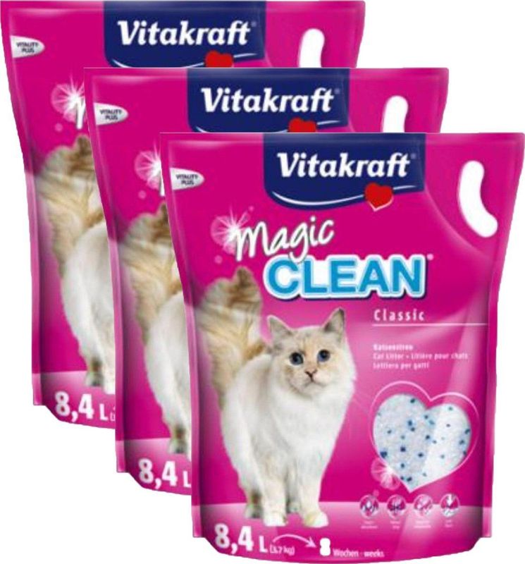 Vitakraft - Magic Clean - Kattenbakvulling - 3 x 8,4 l