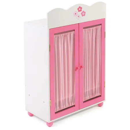 Bayer Chic Puppen-Kleiderschrank Fiori, Holz weiß