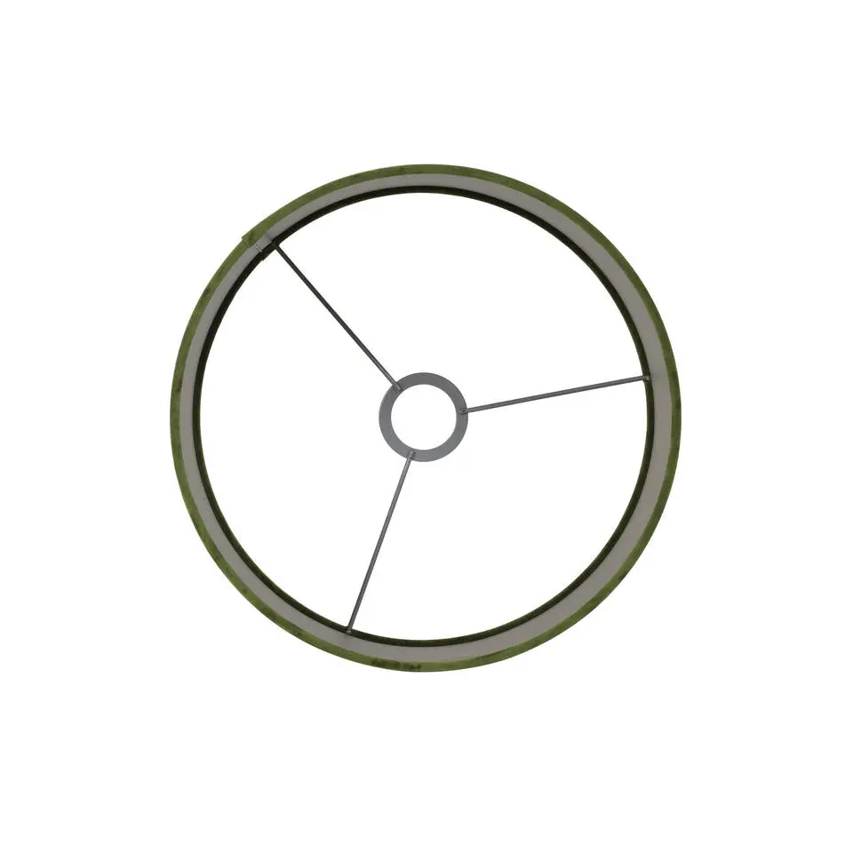 Cilinder Lampenkap Velours - Olive Green - Ø30x21cm