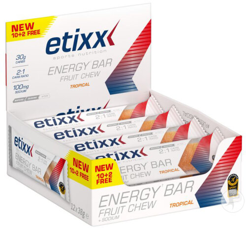 Etixx Energy Bar Fruit Tropical 12x38g