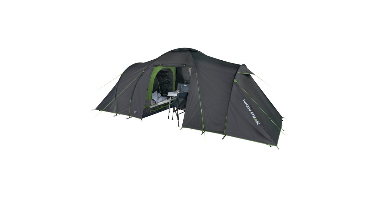 High PeakComo 6.0 tent  (Donkergrijs/groen)