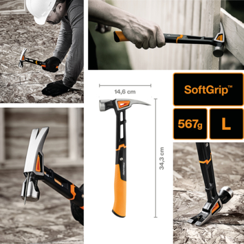 Fiskars klauwhamer (L) IsoCore