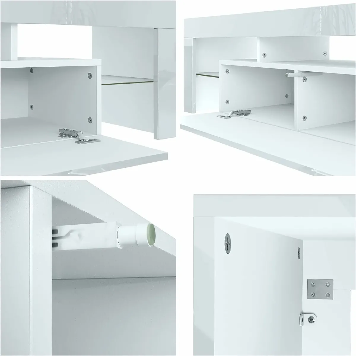 MPC Meuble TV - Blanc et Gris