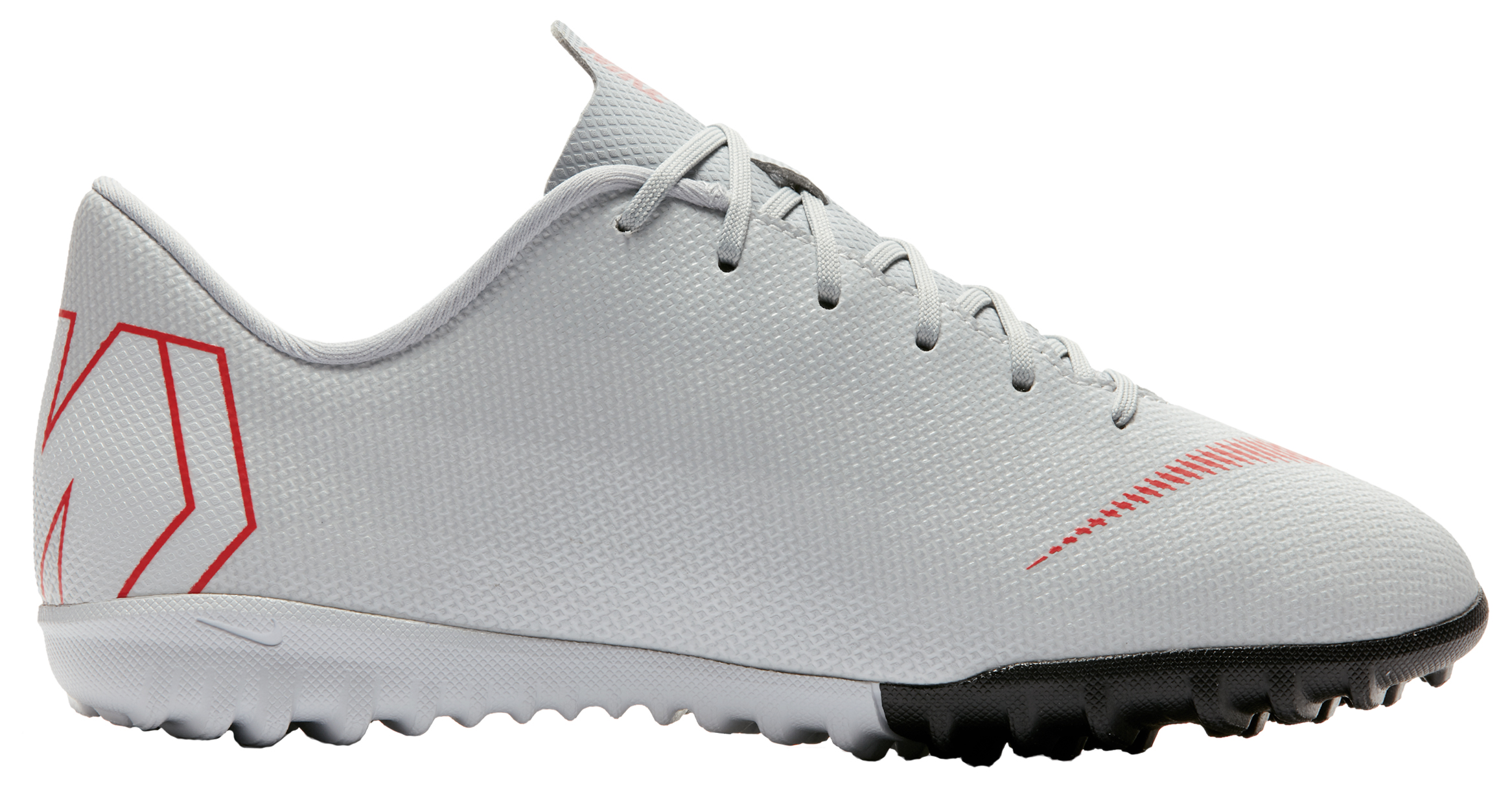Jr. MercurialX Vapor 12 Academy GS TF Junior 060/WOLF GREY/LT CRIMSON-PURE