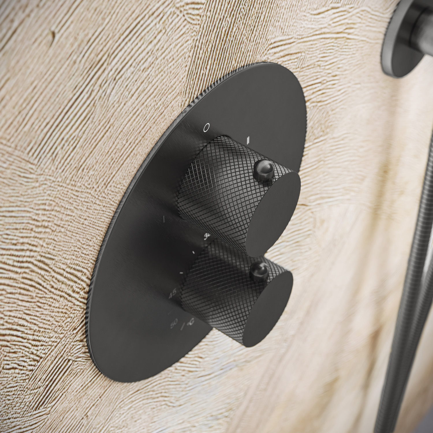 Saniclear Iron Curved inbouw regendouche rond met 30cm hoofddouche, muurarm, 2 standen handdouche en glijstang verouderd ijzer - gunmetal