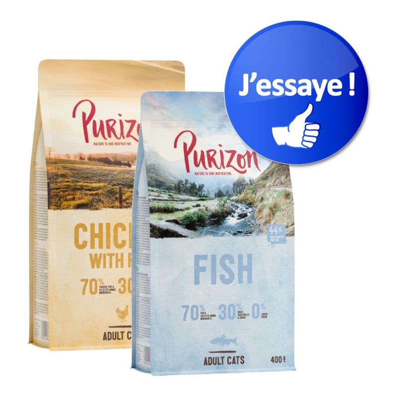 Offre d'essai mixte Purizon 2 x 400 g - sans céréales
