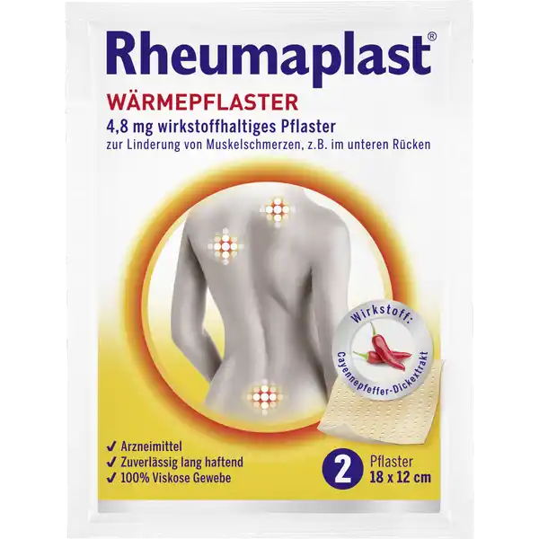 Rheumaplast Wärmepflaster 18x12cm 2 Stück
