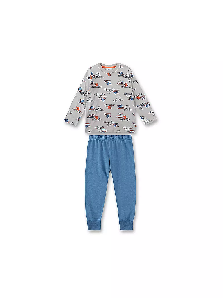 SANETTA Jungen Pyjama hellgrau