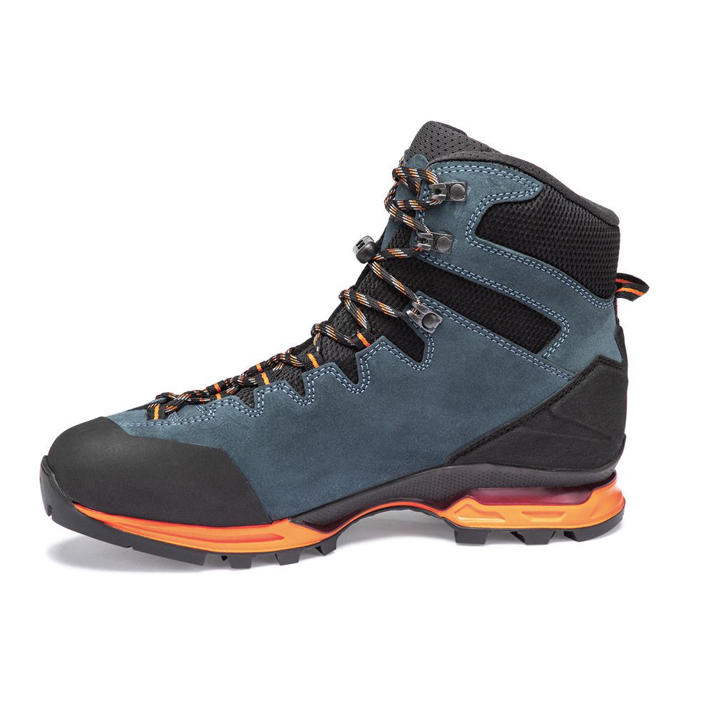 Hanwag MAKRA TREK GTX - Chaussures randonné Homme steel/orange
