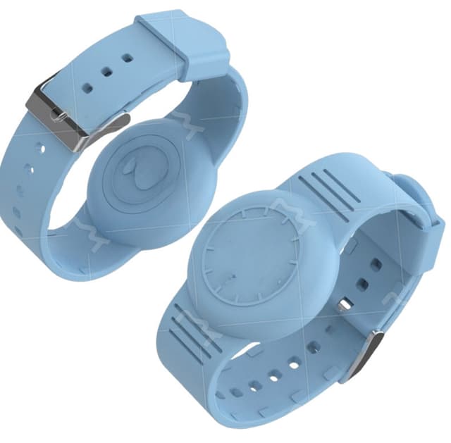 Silikone AirTag Armbånd Beskyttelsesetui Blå