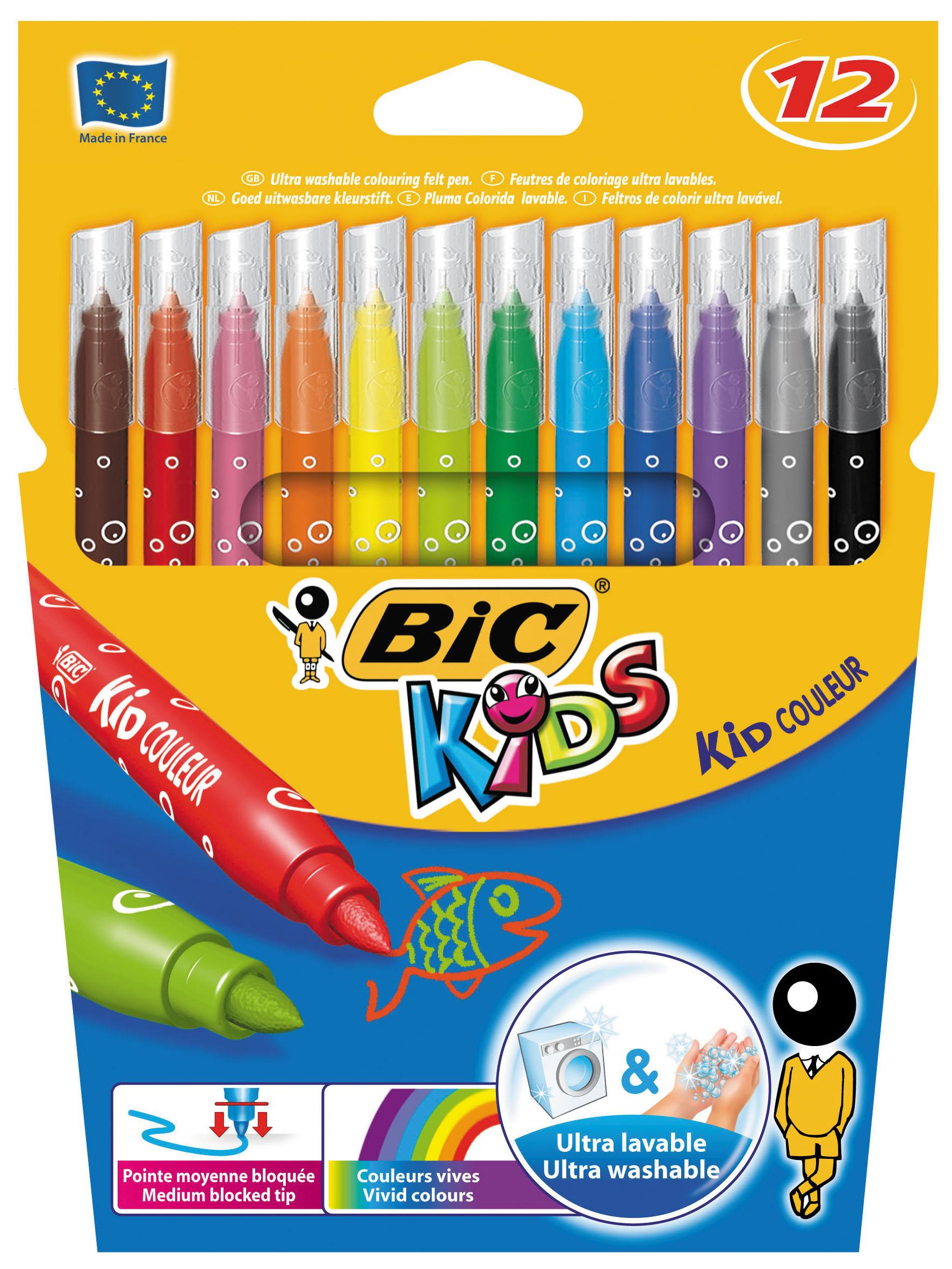12 FEUTRES DESSIN KID ETUI