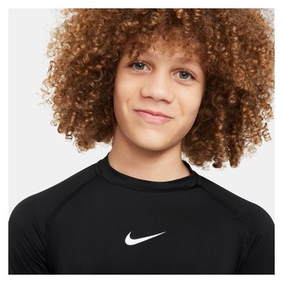 Maillot manches longues Nike Dri-Fit Pro Noir Garçon