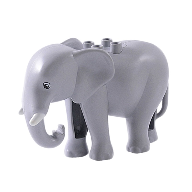 (10-tlg. Set) Grosse Tier Figuren Bricks Elemente Kinder Spielzeug - Zoo Tiere
