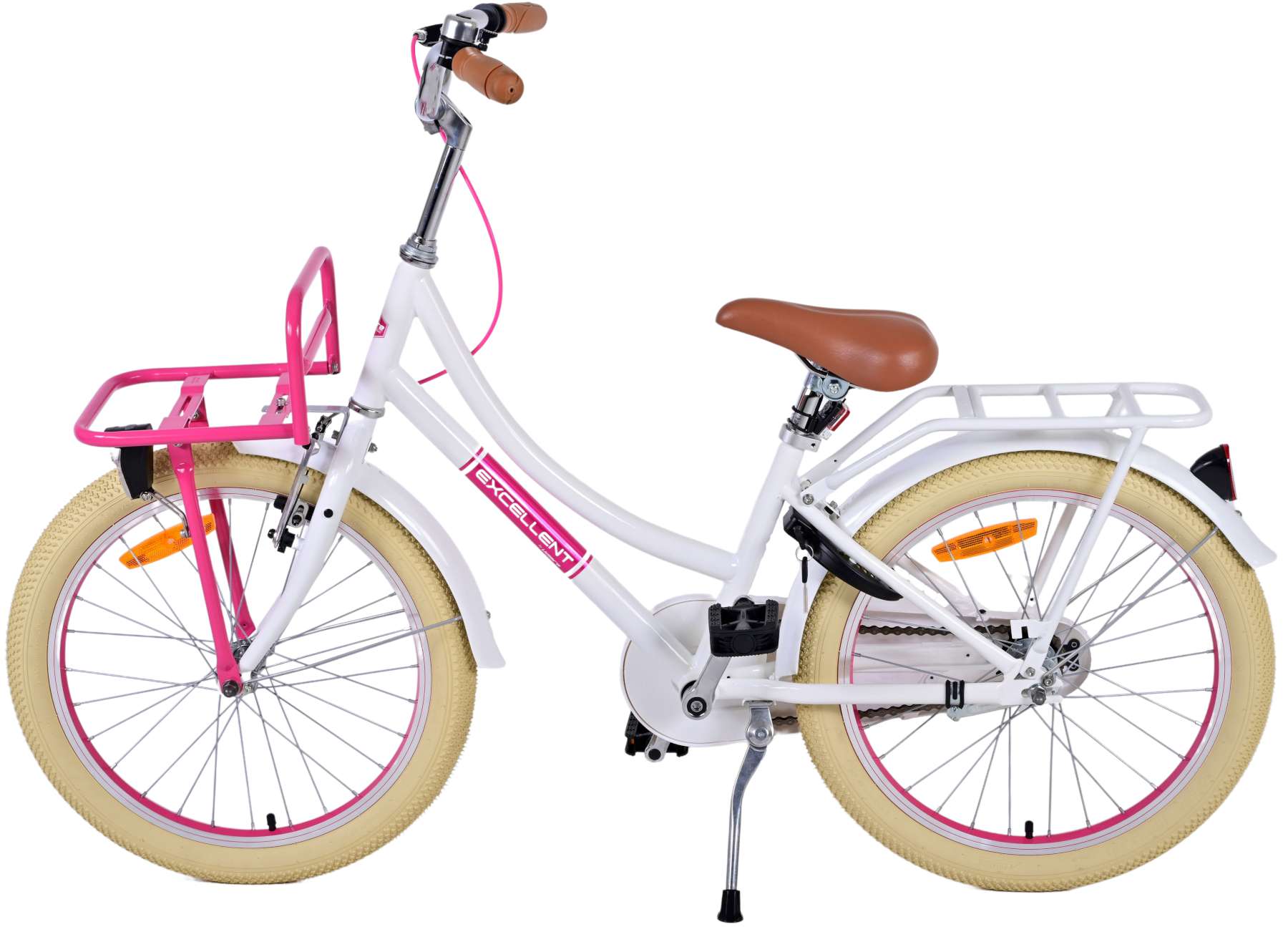 TPFSports Excellent Kinderfahrrad - Mädchen - 20 Zoll - Rücktritt + Handbremse - Rosa