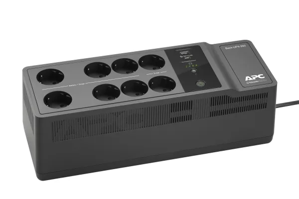 APC Back-UPS BE850G2-GR - UPS - AC 230 V - 520 Watt - 850 VA - output-stikforbindelser: 8 - sort