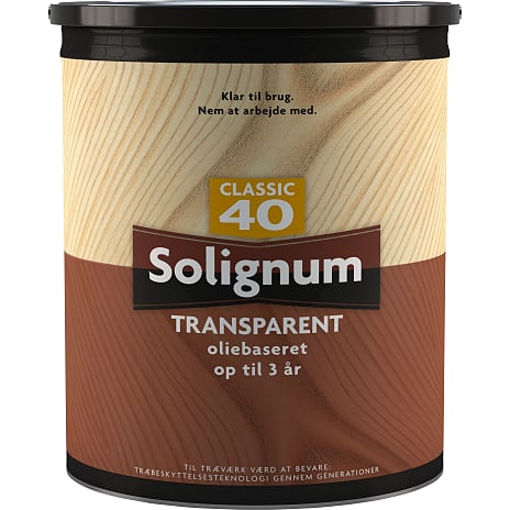 Solignum Classic 40 transparent træbeskyttelse 5 liter - tryk. grøn