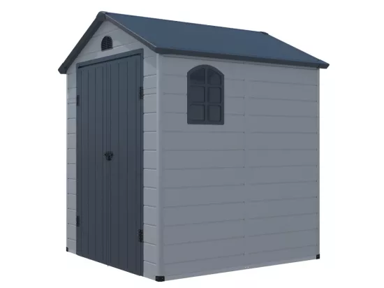 Abri de jardin en résine gris 3,65 m² CESIO