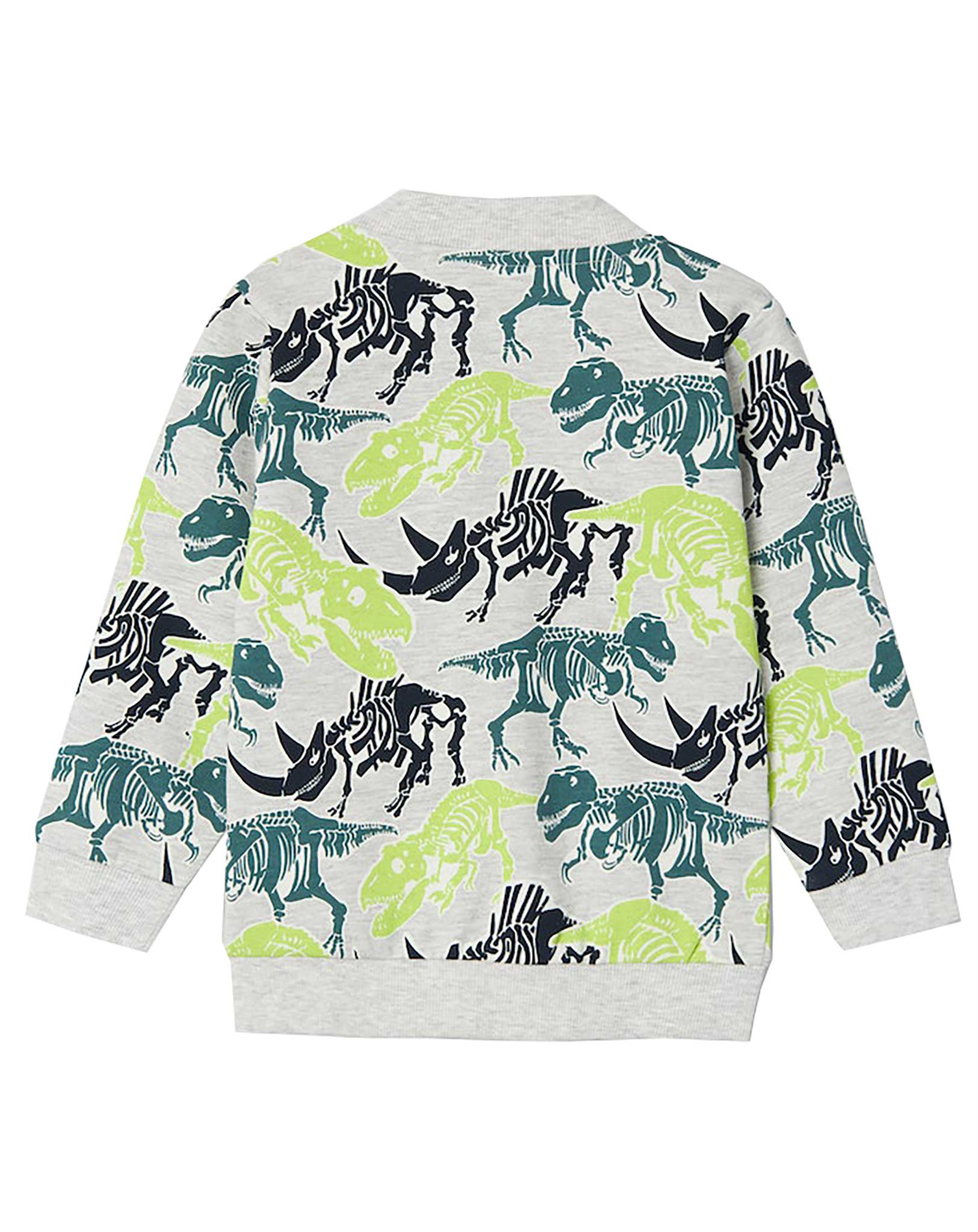 Sweatjacke NMMBOVE MANHATTAN in light grey melange
