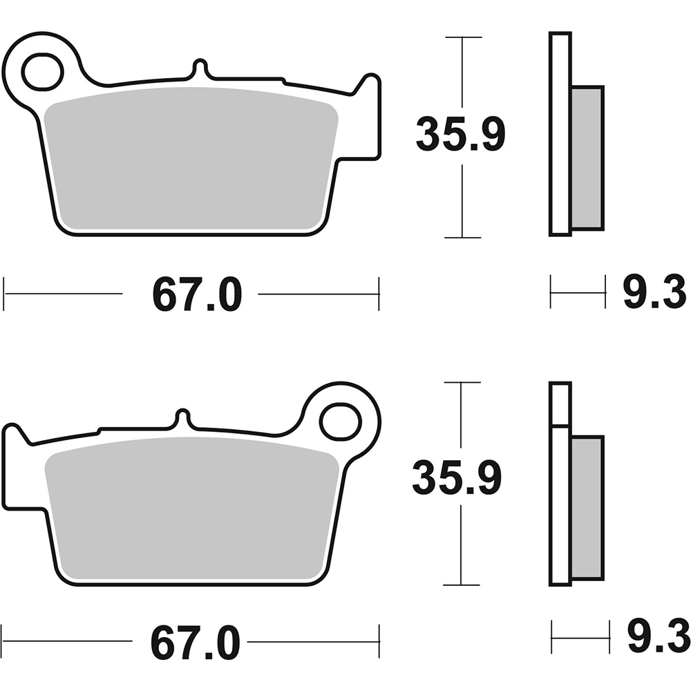 SBS - Plaquettes de frein 790CS