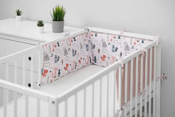 Sensillo BED BUMPER WAFER FOX PINK