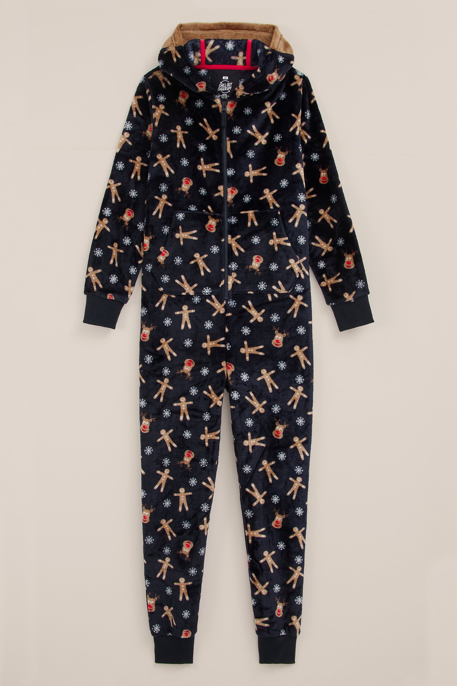 Jongens onesie met dessin WE Fashion Marineblauw