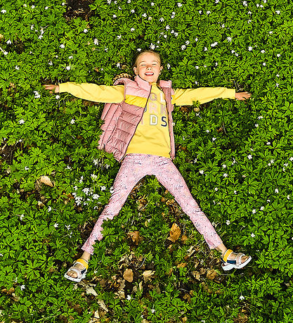 Color Kids Sweatshirt - Banana Cream m. Print