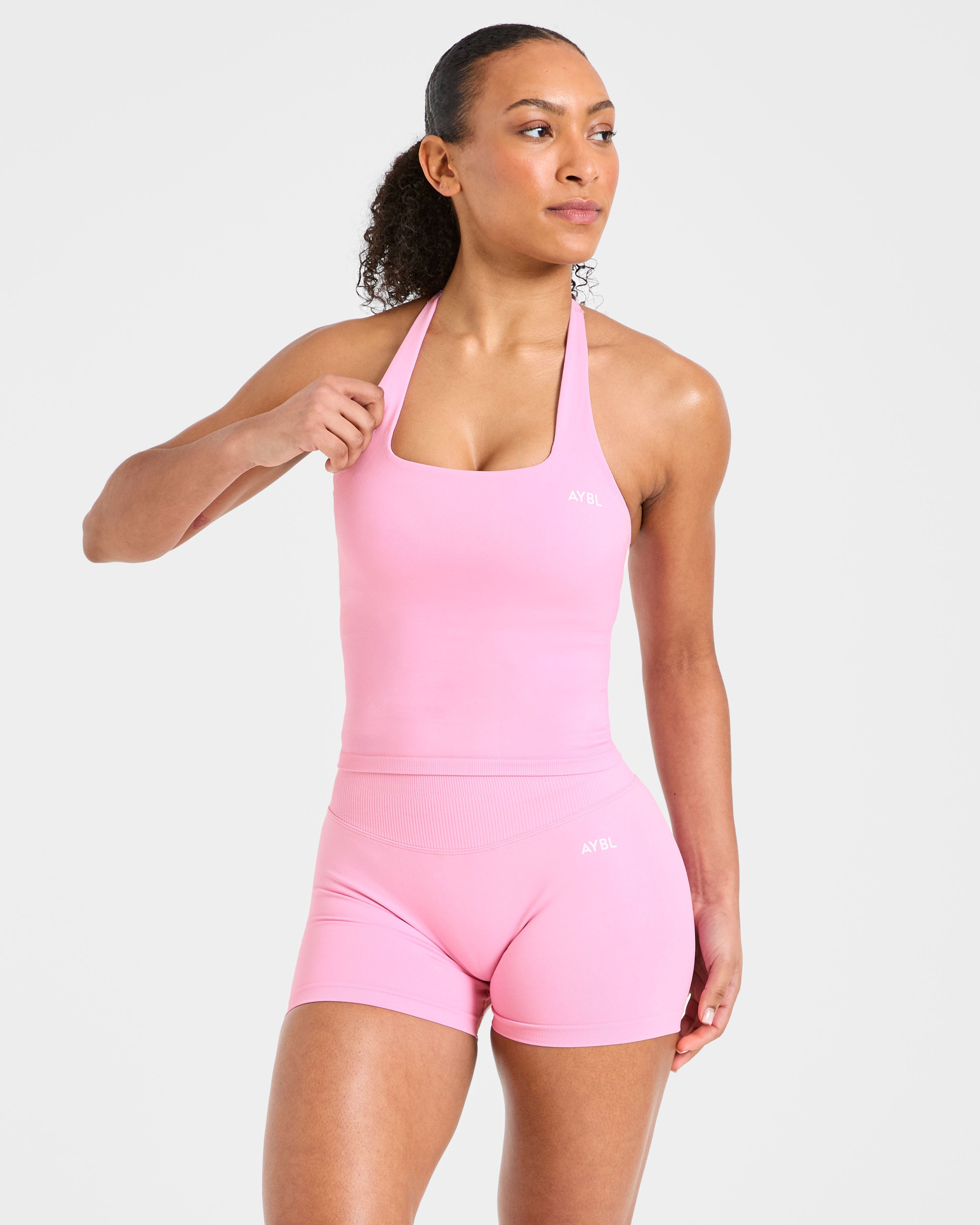 Enhance Seamless Halterneck Top