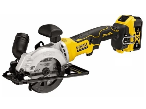 DeWALT DCS571P2, Træ, Gul, 11,5 cm, 4500 rpm, 4 cm, 102 dB