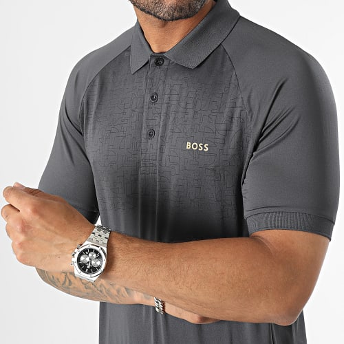Polo Manches Courtes Pauletech 50494539 Gris Anthracite Doré