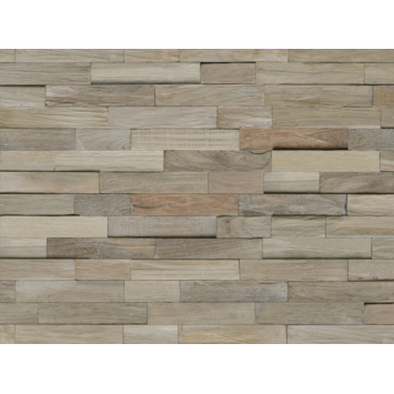 Teak wandbekleding gun smoked (ca. 0,5 m²)