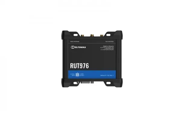 Teltonika RUT976 - Trådløs router - mesh - WWAN 4-port switch - 5G, LTE - 4G, 5G - DIN monterbar på skinne, væg-monterbar, overflademonterbar