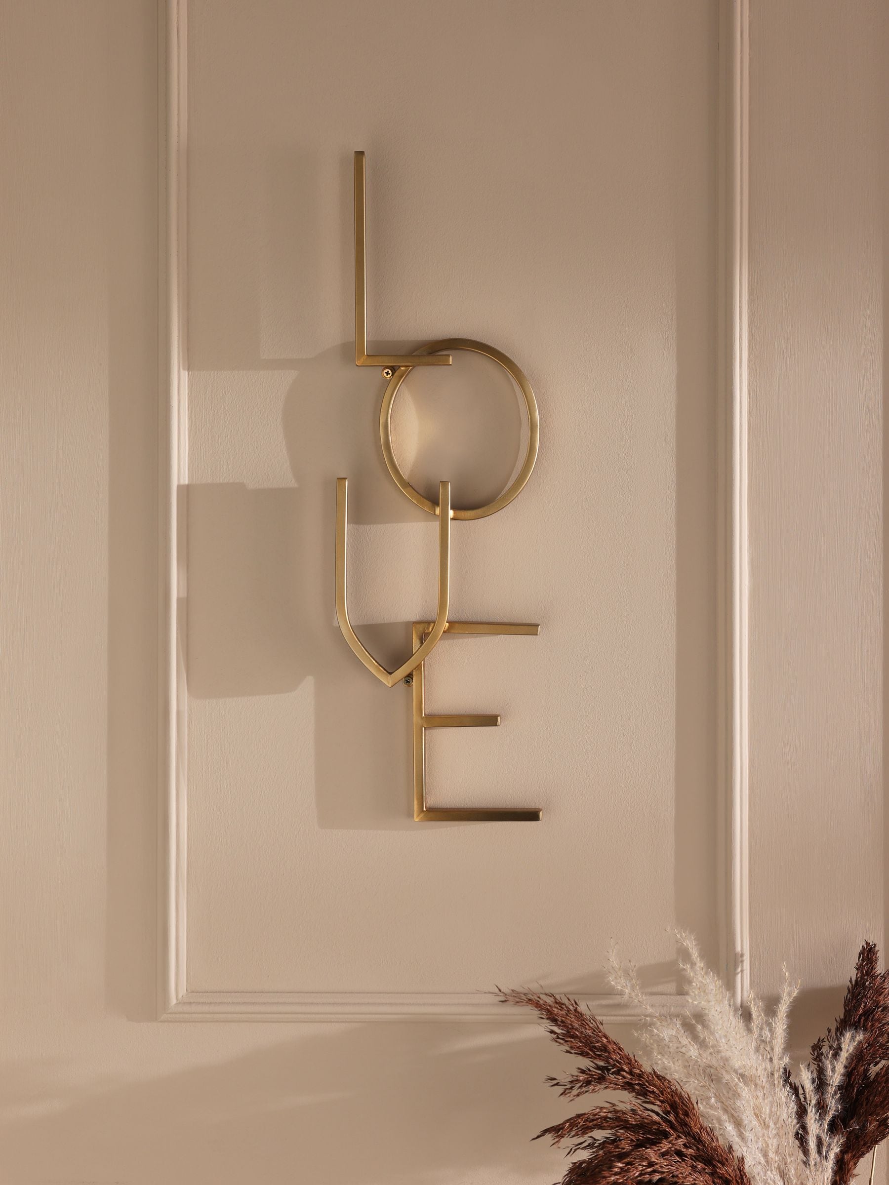 LOVE Word Metal Wall Plaque