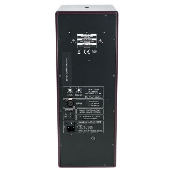 PSI Audio A214-M Studio Red