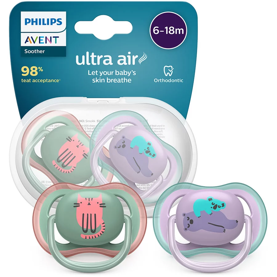Philips Avent Schnuller ultra air Girl von 6-18 Monaten