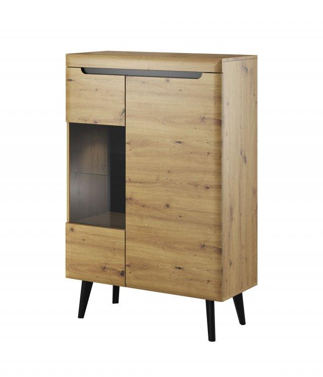 NORDI VITRINE 90X134X40CM